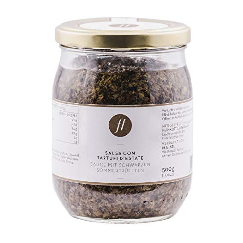 Feinkost Luigi - Trüffelsauce / Salsa mit 20% echten schwarzen Sommertrüffeln (500g) von Feinkost Luigi