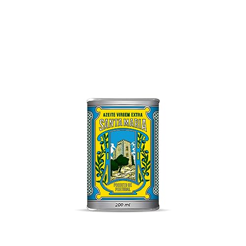 Extra Natives Olivenöl - Santa Maria - Herkunftsland Portugal in einer stylischen Dose mit einem Inhalt von 200ml. (2, 200ml) von Feinkost Machado