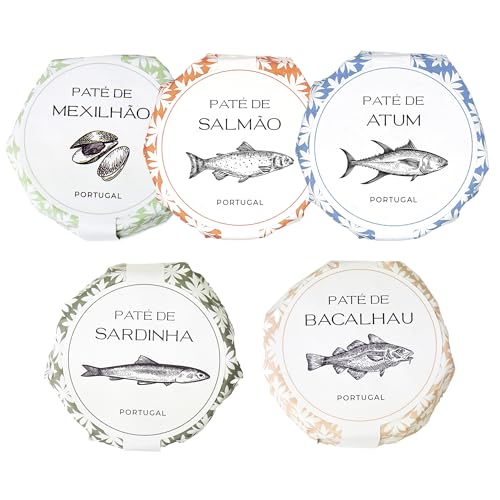 Feinkost Machado - Sardinen, Thunfisch, Lachs, Miesmuschel und Kabeljau Pate Feinkost Machado - Sardinen, Thunfisch, Lachs, Miesmuschel und Kabeljau Pate von Feinkost Machado