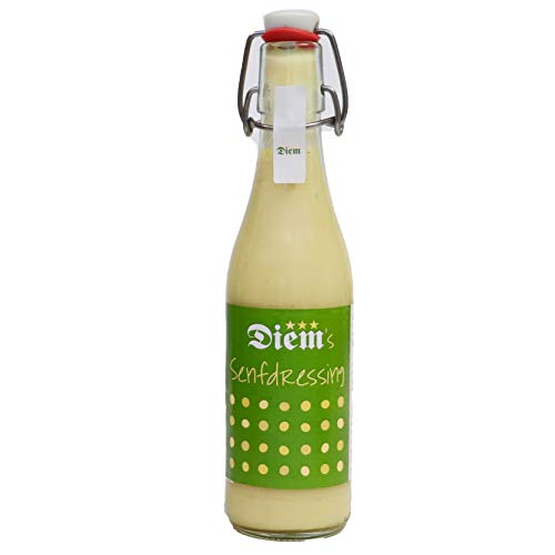 Diem Senfdressing, Wurstsalat Dressing, Salatdressing, Dijon Senf, Würzig Pikant, nach unserem Hausrezept 330g Glasflasche Retro , Senfdressing von Diem