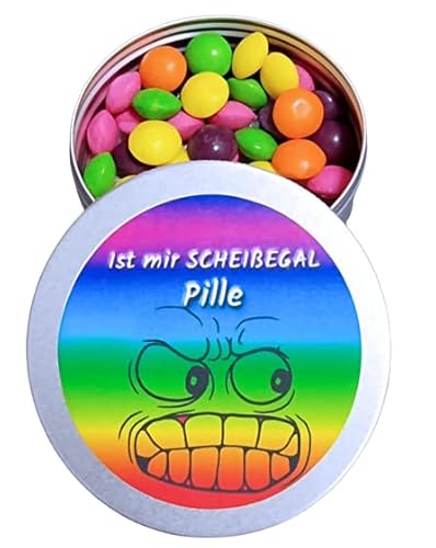 Ist mir Scheißegal Pillen, Nervennahrung, Geschenk zur Entspannung, Spaßgeschenk (Skittles Crazy Soursvon Feinkost Student von Feinkost Student