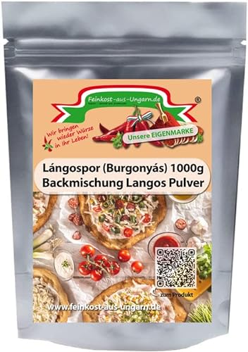 Lángospor (Burgonyás) 1000g, Backmischung Langos Pulver von Feinkost-aus-Ungarn.de Import - Vertrieb und Grosshandel