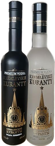 Premium Vodka- SET, Kremlevskie Kuranty Black und Kremlevskie Kuranty - White von Feinkost-aus-Ungarn.de Import - Vertrieb und Grosshandel