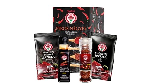 ungarischer Paprika in Set - Umfangreiches Gewürzset mit Paprika aus Ungarn | Szegedi-Gewürz-Paprikapulver | geräuchertes Paprikapulver | Mühle mit zerkleinerter Paprika | süßes Paprikasamenöl ungarischer Paprika in Set - Umfangreiches Gewürzset mit Paprika aus Ungarn | Szegedi-Gewürz-Paprikapulver | geräuchertes Paprikapulver | Mühle mit zerkleinerter Paprika | süßes Paprikasamenöl von Feinkost-aus-Ungarn.de Import - Vertrieb und Grosshandel