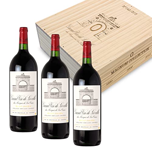Château Léoville-las-Cases 'Collection 0' - 3 Magnum-Flaschen Rotwein trocken (1,5 l) in limitierter Holzbox - Bordeaux Frankreich von Feinste Weine