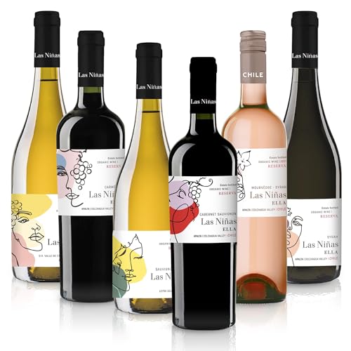 Feinste-Weine Las Niñas ELLA Bio-Probierpaket - Rot- und Weißweine aus Chile (6x0,75l) von Feinste Weine