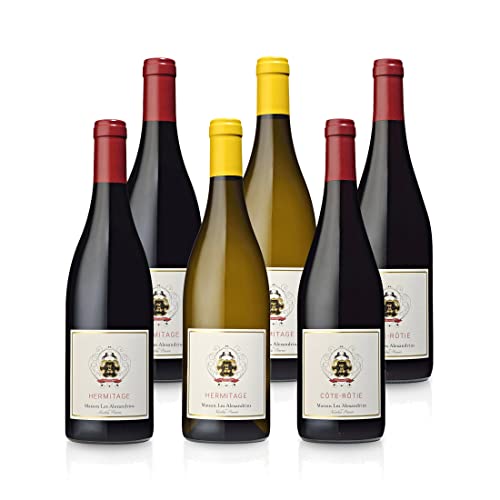 Maison Les Alexandrins - Limitiertes 2018er Jahrgangs-Sortiment Rotweine und Weißweine (6 x 0,75 l), Auswahl:6 Flaschen von Feinste Weine