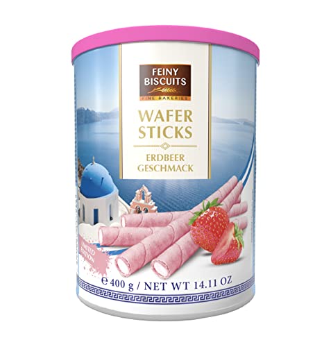 Feiny Biscuits Wafer Sticks Waffelröllchen Erdbeer Geschmack 400g Feiny Biscuits Wafer Sticks Waffelröllchen Erdbeer Geschmack 400g von Feiny Biscuits