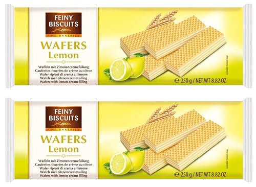 Feiny Biscuits Waffeln Mit Zitronencreme 2 x 250g Vorteilspack von Feiny Biscuits