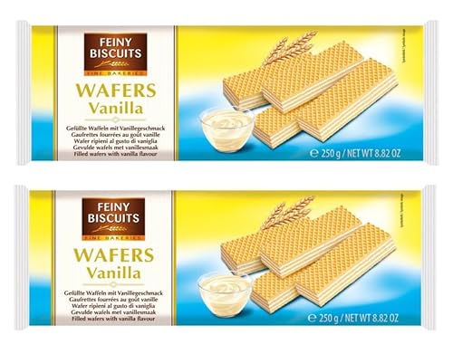 Feiny Biscuits Waffeln mit Vanillecremefüllung Vorteilspackung 2 x 250g von Feiny Biscuits