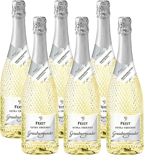 Feist Grauburgunder Sekt extra trocken (6 x 0,75 l) von Feist