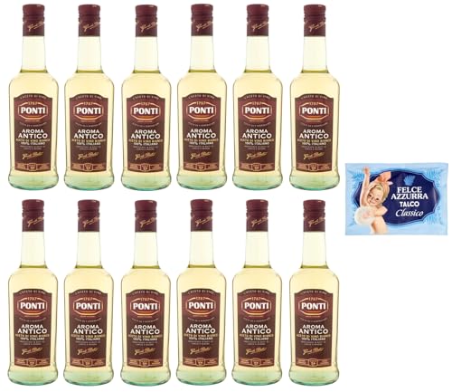 12er-Pack Ponti Weißweinessig,Aroma Antico Aceto di Vino Bianco,100% Italienischer Essig,500ml Glasflasche + 1er-Pack Kostenlos Felce Azzurra Talkumpuder, 100g-Beutel 12er-Pack Ponti Weißweinessig,Aroma Antico Aceto di Vino Bianco,100% Italienischer Essig,500ml Glasflasche + 1er-Pack Kostenlos Felce Azzurra Talkumpuder, 100g-Beutel von Felce Azzurra
