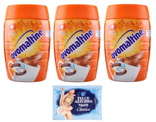 3er-Pack Ovomaltine Malzhaltiges Getränkepulver Kakaogeschmack 400g + 1er-Pack Kostenlos Felce Azzurra Talkumpuder, 100g-Beutel 3er-Pack Ovomaltine Malzhaltiges Getränkepulver Kakaogeschmack 400g + 1er-Pack Kostenlos Felce Azzurra Talkumpuder, 100g-Beutel von Felce Azzurra