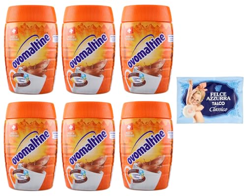 6er-Pack Ovomaltine Malzhaltiges Getränkepulver Kakaogeschmack 400g + 1er-Pack Kostenlos Felce Azzurra Talkumpuder, 100g-Beutel 6er-Pack Ovomaltine Malzhaltiges Getränkepulver Kakaogeschmack 400g + 1er-Pack Kostenlos Felce Azzurra Talkumpuder, 100g-Beutel von Felce Azzurra