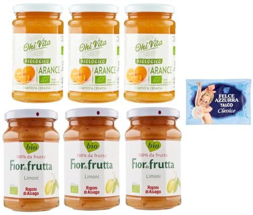 6er-Pack Testpaket Marmelade Ohi Vita Orangen + Rigoni di Asiago Zitronen,Cremiges Fruchtkompott,250g Glas + 1er-Pack Kostenlos Felce Azzurra Talkumpuder, 100g-Beutel 6er-Pack Testpaket Marmelade Ohi Vita Orangen + Rigoni di Asiago Zitronen,Cremiges Fruchtkompott,250g Glas + 1er-Pack Kostenlos Felce Azzurra Talkumpuder, 100g-Beutel von Felce Azzurra
