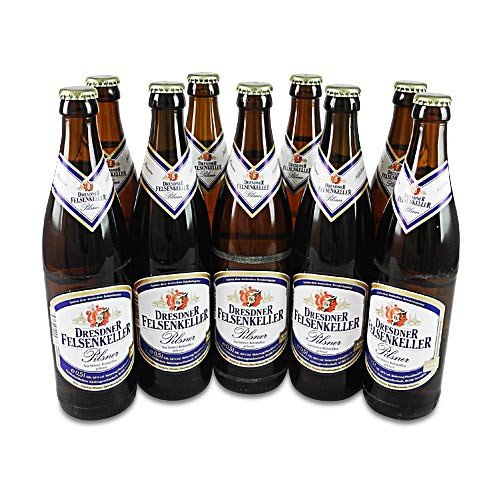 Dresdner Felsenkeller Pilsner (9 Flaschen à 0,5 l / 4,8% vol.) von Feldschlößchen Brauerei