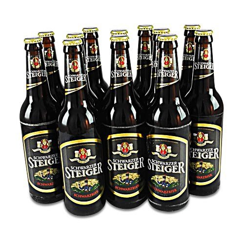 Dresdner Schwarzer Steiger (Schwarzbier / 12 Flaschen à 0,5 l / 5,0% vol.) von Feldschlößchen Brauerei