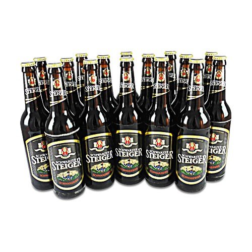 Dresdner Schwarzer Steiger (Schwarzbier / 16 Flaschen à 0,5 l / 5,0% vol.) von Feldschlößchen Brauerei