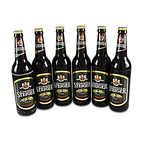 Dresdner Schwarzer Steiger (Schwarzbier / 6 Flaschen à 0,5 l / 5,0% vol.) von Feldschlößchen Brauerei