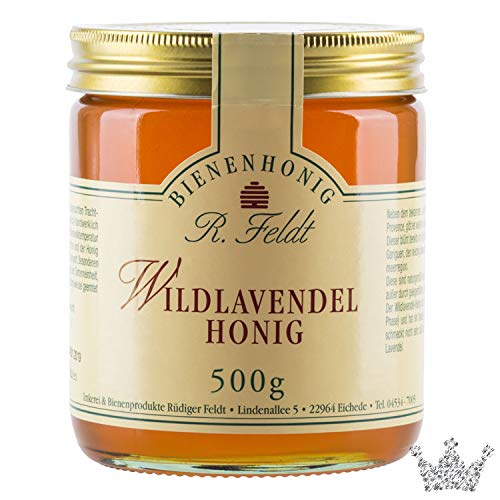 Wildlavendel Honig, aromatisch-blumiges Aroma, cremig, 500g von Feldt Honig