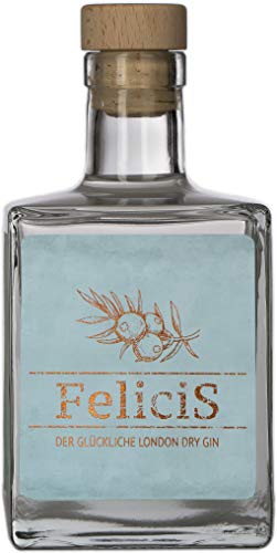FeliciS - Der glückliche London Dry Gin aus Schwaben - frische Zitrone und eine angenehme Wacholdernote 42% vol. - 1 x 0,5 L von FeliciS DER GLÜCKLICHE LONDON DRY GIN