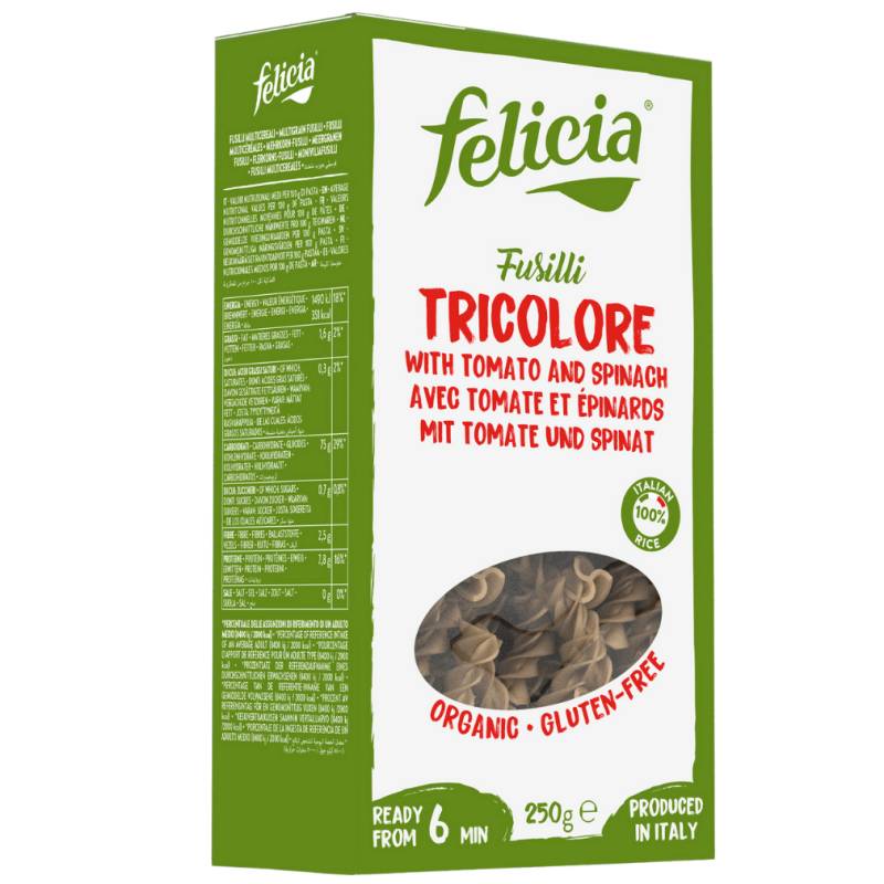 Bio Reis Fusilli Tricolore von Felicia