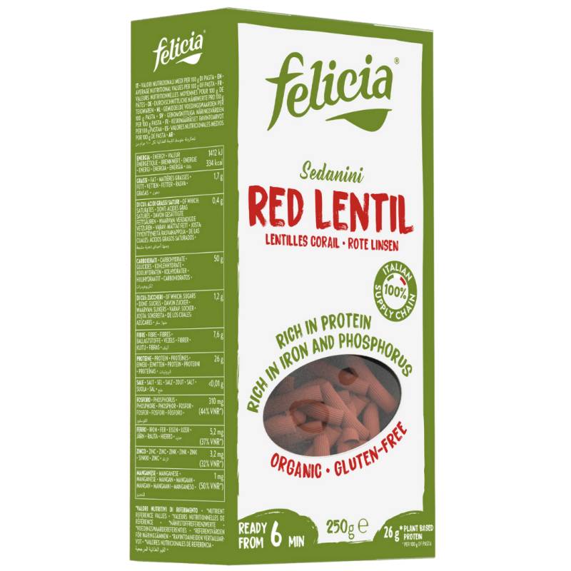 Bio Rote Linsen Sedanini von Felicia