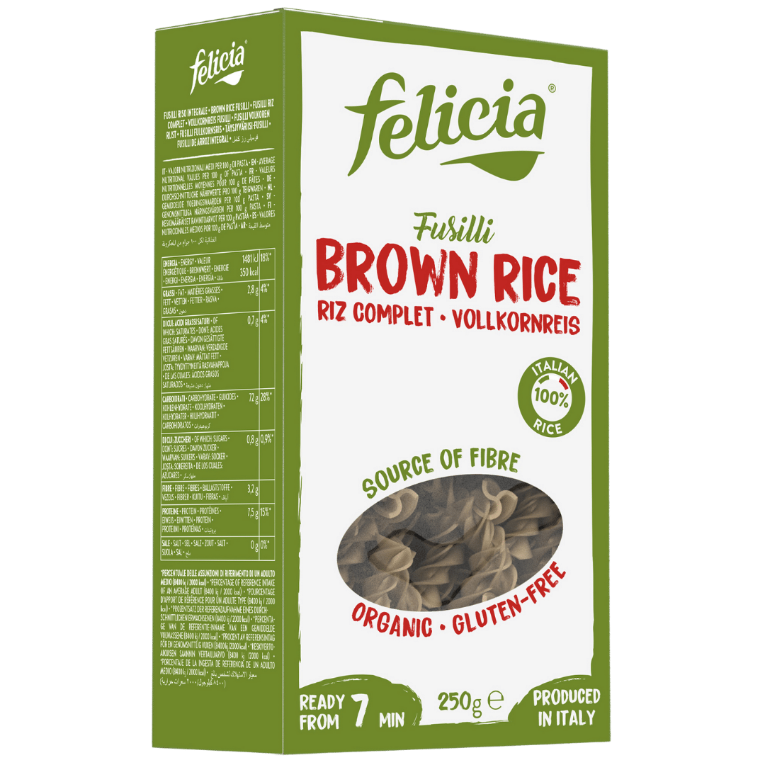Bio Vollkornreis Fusilli Bio Vollkornreis Fusilli von Felicia