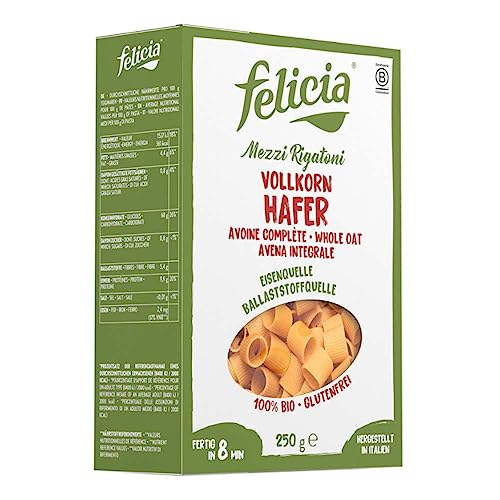 Felicia Bio Vollkorn-Hafer Mezzi Rigatoni (6 x 250 gr) von Felicia