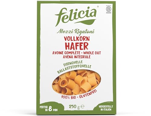 Felicia Bio Vollkorn-Hafer Mezzi Rigatoni (6 x 250 gr) von Felicia