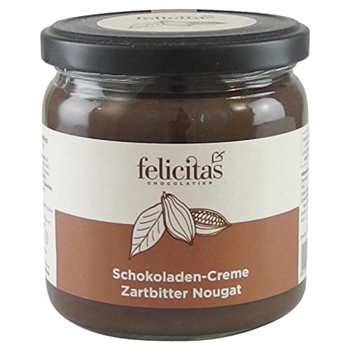 Zartbitter-Nougat Schokoladen-Creme von der Confiserie Felicitas (400 g) von Felicitas Chocolatier