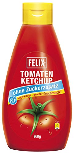 Felix Ketchup Zurckerreduziert | ohne Zuckerzusatz 60% weniger Zucker | 1 x 960 Felix Ketchup Zurckerreduziert | ohne Zuckerzusatz 60% weniger Zucker | 1 x 960 von Felix Austria