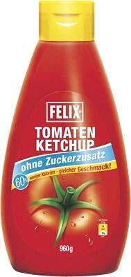 HDmirrorR Felix - Ketchup ohne Zuckerzusatz - 6 x 960 g von VORAGA