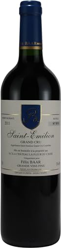 Félix BAAR GRANDS VINS FINS Saint-Émilion GRAND CRU 2011 - Französischer Bordeaux Wein, Weinrarität als besondere Geschenkidee – Cabernet Sauvignon und Merlot, Rot, Trocken – 750 ml von Félix BAAR GRANDS VINS FINS