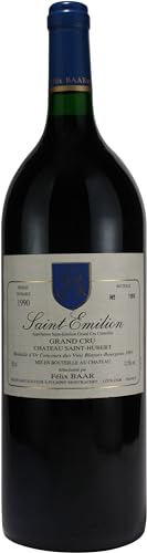 Saint-Émilion GRAND CRU 1990 - Alter Französischer Bordeaux Wein, Weinrarität als besondere Geschenkidee – Cabernet Sauvignon und Merlot, Rot, Trocken – 1500 ml Saint-Émilion GRAND CRU 1990 - Alter Französischer Bordeaux Wein, Weinrarität als besondere Geschenkidee – Cabernet Sauvignon und Merlot, Rot, Trocken – 1500 ml von Félix BAAR GRANDS VINS FINS