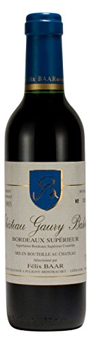 Bordeaux Supérieur 1993 - Erlesener französischer Merlot Blend Jahrgangswein - Rot, Trocken, Frankreich - Kleine Flasche (375ml) von Félix Baar Grands Vins Fins