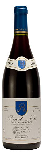 Bourgogne Pinot Noir Cacher 1994 - Koscherer französischer Burgunder Rotwein zum Geburtstag, Jubiläum, Jahrestag, Hochzeitstag - Besonderer Jahrgang, Koscher, Trocken Bourgogne Pinot Noir Cacher 1994 - Koscherer französischer Burgunder Rotwein zum Geburtstag, Jubiläum, Jahrestag, Hochzeitstag - Besonderer Jahrgang, Koscher, Trocken von Félix Baar Grands Vins Fins