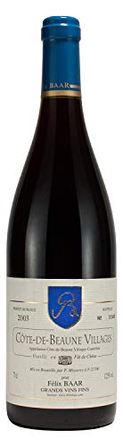 Côte-de-Beaune Villages 2003 - Rustikaler Pinot Noir Burgunder Wein aus Frankreich - Trocken, mittelkräftig, 12.5%, 750ml von Félix Baar Grands Vins Fins