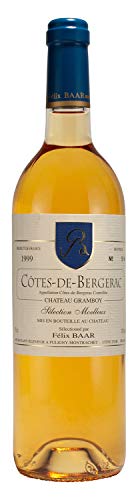 Côtes de Bergerac Sélection Moelleux 1999 - Vollmundiger Dessertwein Weißwein edelsüß aus Frankreich - Süßwein Likörwein 12%, 1 x 750ml von Félix Baar Grands Vins Fins
