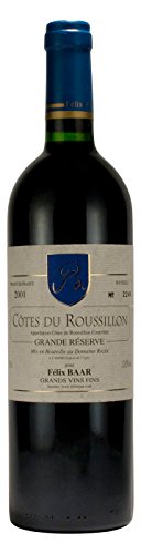 Côtes du Roussillon Grande Réserve 2001 - Jahrgangswein, Rotwein, Frankreich, Languedoc-Roussillon, Grenache, Syrah, Carignan, Trocken Côtes du Roussillon Grande Réserve 2001 - Jahrgangswein, Rotwein, Frankreich, Languedoc-Roussillon, Grenache, Syrah, Carignan, Trocken von Félix Baar Grands Vins Fins