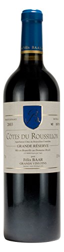 Côtes du Roussillon Grande Réserve 2003 - Rotwein, Frankreich, Languedoc Roussilion, Syrah, Grenache, Carignan, Trocken Côtes du Roussillon Grande Réserve 2003 - Rotwein, Frankreich, Languedoc Roussilion, Syrah, Grenache, Carignan, Trocken von Félix Baar Grands Vins Fins
