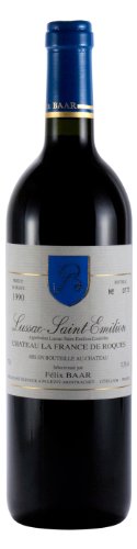 Lussac-Saint-Emilion 1990 - Alter trockener Bordeaux Rotwein, Frankreich, Cabernet Franc, Merlot, Cabernet Sauvignon von Félix Baar Grands Vins Fins