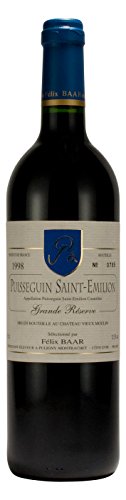 Puisseguin Saint-Emilion Grande Réserve 1998 - Trockener französischer Bordeaux Jahrgangswein (Rot) als besondere Geschenkidee von Félix Baar Grands Vins Fins