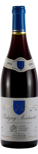 Puligny-Montrachet Cuvée Spéciale Cacher 1994 - Koscherer Burgunder Rotwein, Pinot Noir, Frankreich, Côte de Beaune von Félix Baar Grands Vins Fins