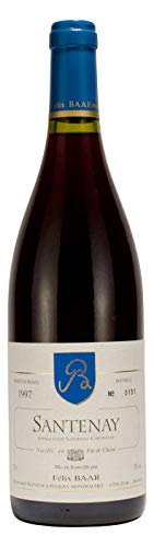 Santenay 1997 - Erlesener französischer Burgunder Jahrgangswein als besondere Geschenkidee zum Geburtstag, Jubiläum, Hochzeitstag - Pinot Noir, Rot, Trocken von Félix Baar Grands Vins Fins