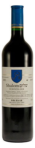 Shalom Dornfelder Deutscher Rot-wein Rheinhessen 2002, Halbtrocken, Koscher von Félix Baar Grands Vins Fins