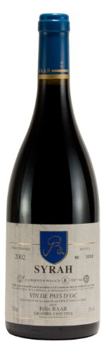 Syrah Pays d'Oc 2002 - Koscherer Rotwein, Frankreich, Languedoc-Roussillion, Mewuschal von Félix Baar Grands Vins Fins