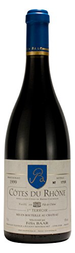 Weinrarität Côtes-Du-Rhône 1er Terroir 1999 - Französischer Rot-wein als edles Geschenk zum Geburtstag, Jubiläum und zu anderen besonderen Anlässen von Félix Baar Grands Vins Fins
