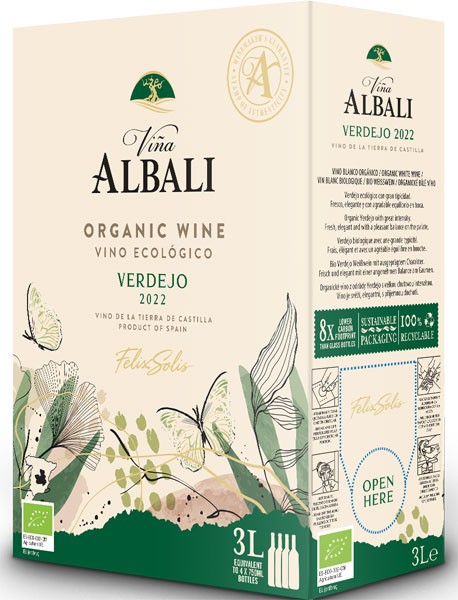 Felix Solis Vina Albali Verdejo Bio/Vegan Weißwein trocken Bag in Box 3 l von Felix Solis