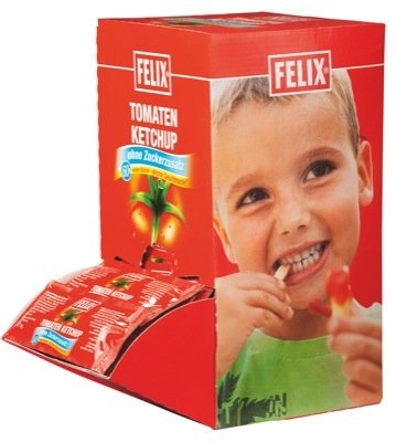 Felix Port.Ketchup 100x20g, o. Zucker von ebaney